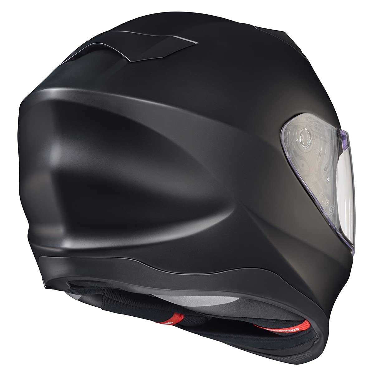 Full Face Touring Motorcycle Helmet with Bluetooth Ready Speaker Pockets DOT ECE Approved Matte Black Large S303