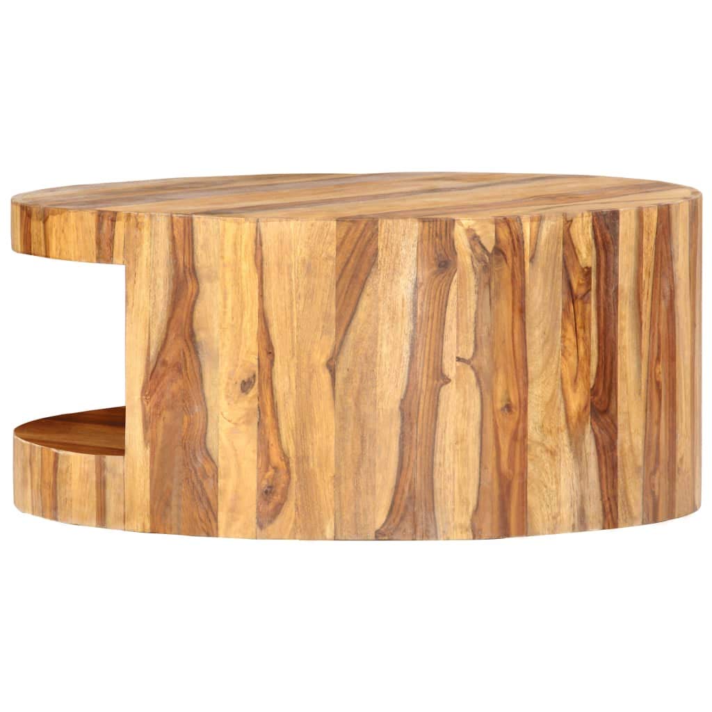 25.6"x11.8" Solid Sheesham Wood Coffee Table M592
