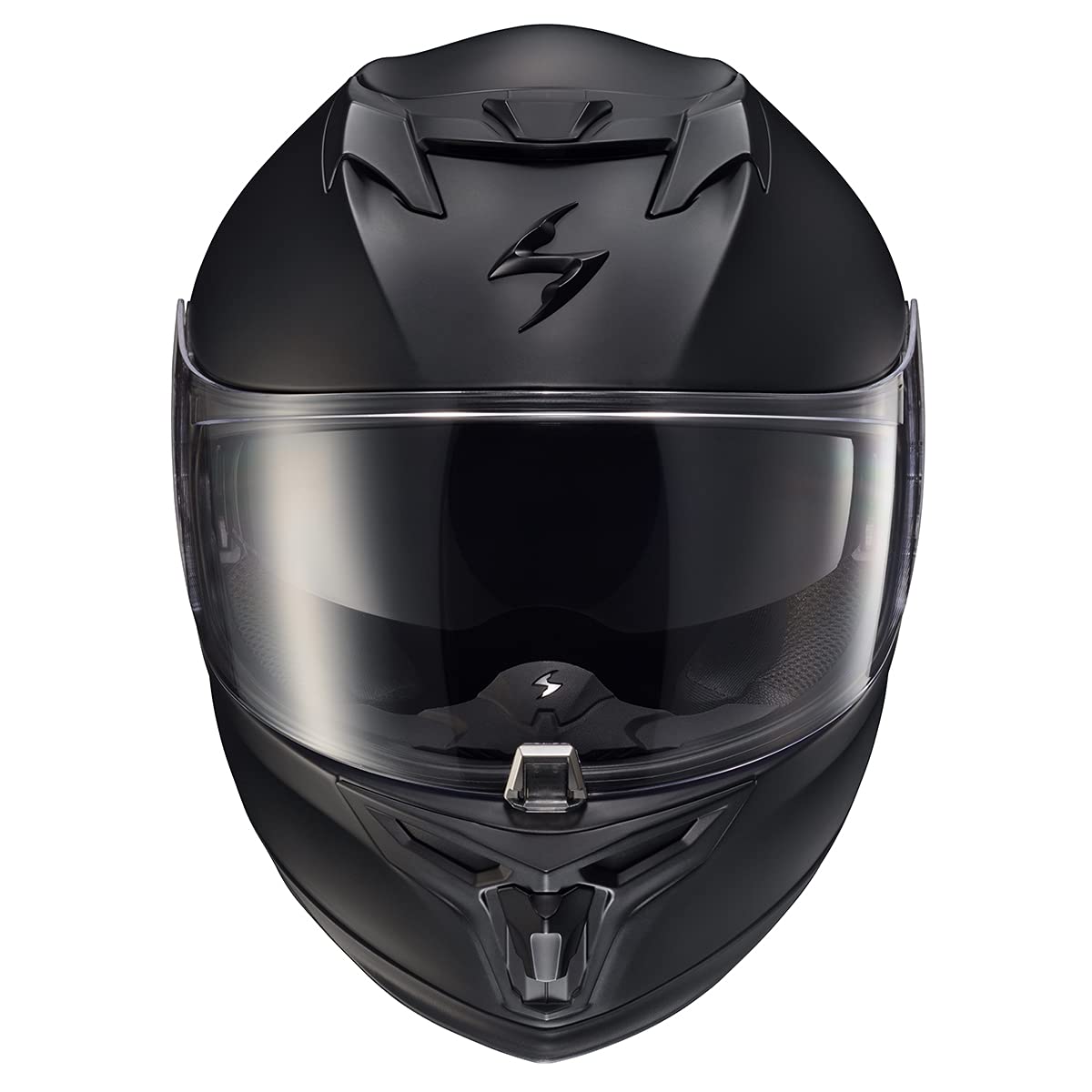 Full Face Touring Motorcycle Helmet with Bluetooth Ready Speaker Pockets DOT ECE Approved Matte Black Large S303