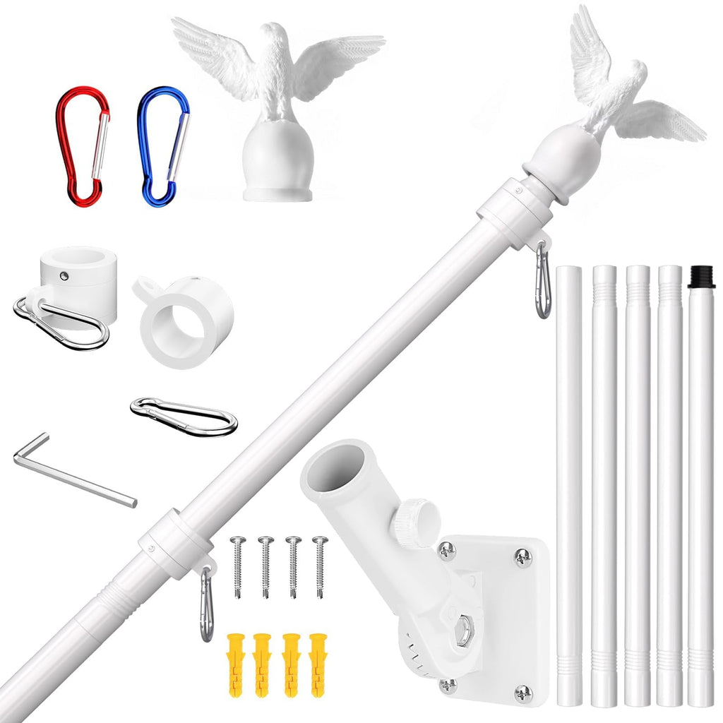 6FT Stainless Steel Flagpole Kit O141601