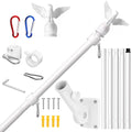 6FT Stainless Steel Flagpole Kit O141601