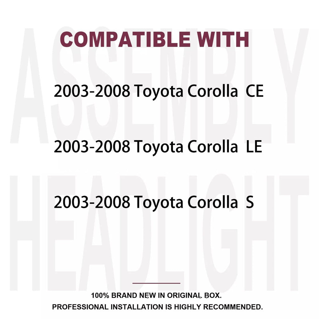 Chrome Amber Headlight Assembly Set Q31266