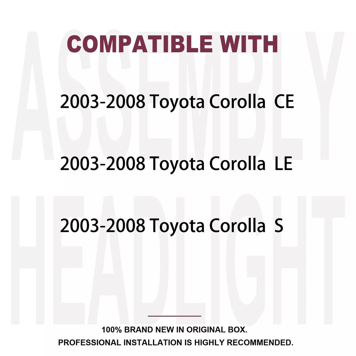Chrome Amber Headlight Assembly Set Q31266