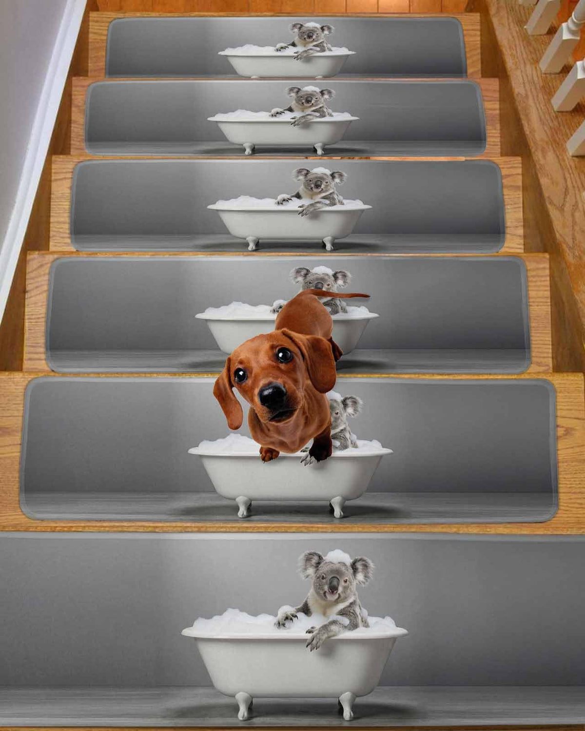 Non Slip Stair Treads Set of 10 30"x8" M696