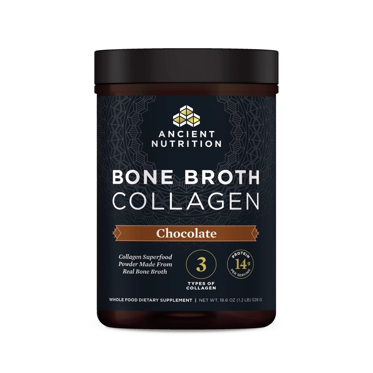 Hydrolyzed Bone Broth Collagen Peptides, Chocolate W502142