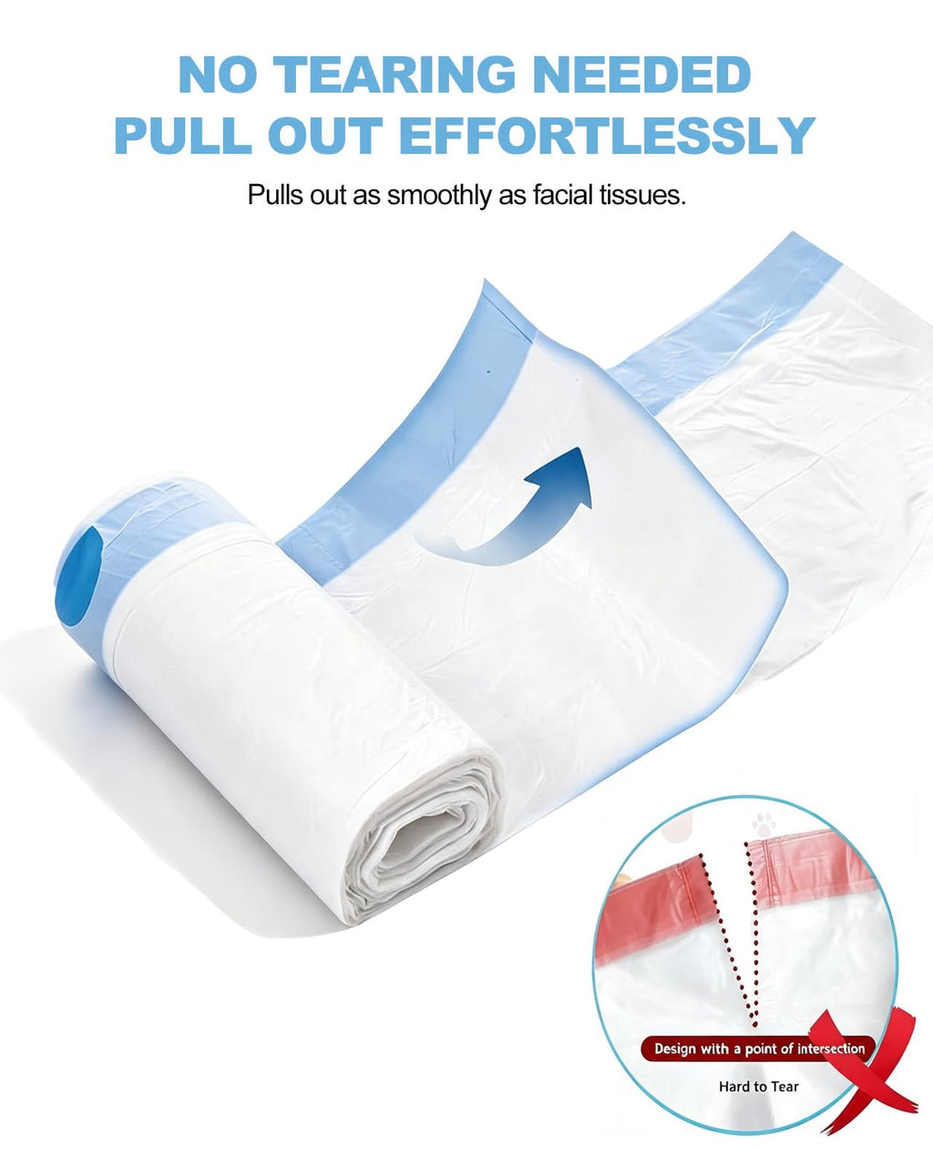 120 Count Drawstring Cat Litter Bags Y2509