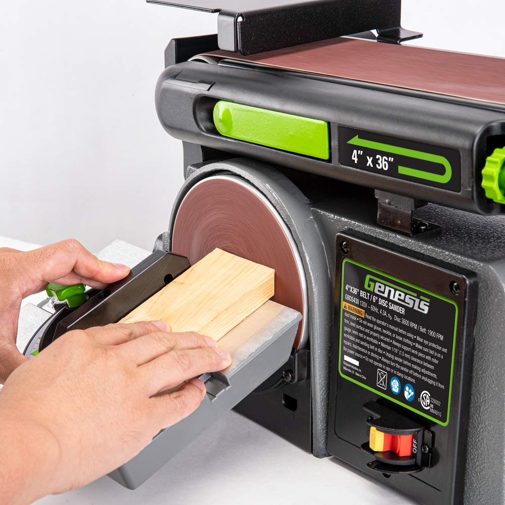 4 x 36-Inch Belt & 6-Inch Disc Benchtop Sander M922449