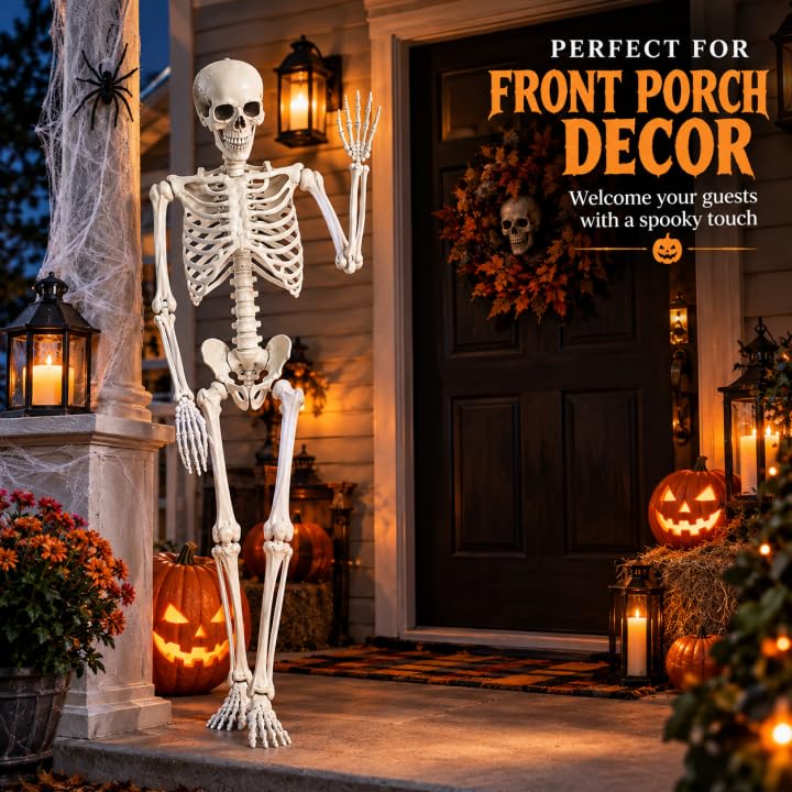 5.4FT Poseable Skeleton with Flexible Joints A69467