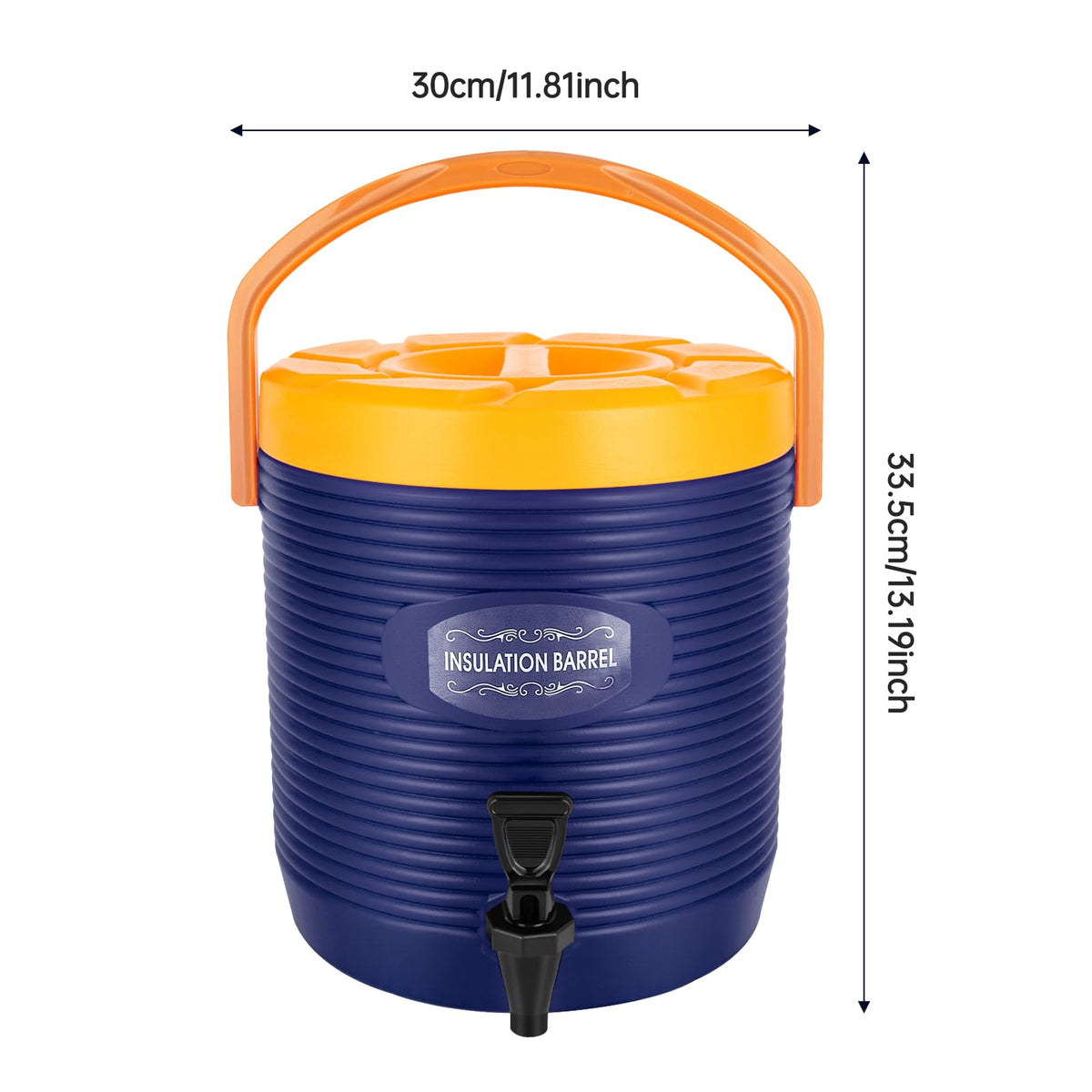 Insulated Beverage Dispenser 3.43 Gallon Blue G622364