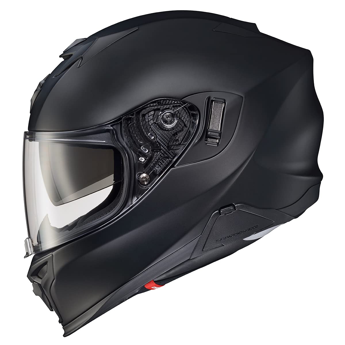 Full Face Touring Motorcycle Helmet with Bluetooth Ready Speaker Pockets DOT ECE Approved Matte Black Large S303
