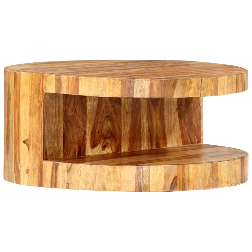 25.6"x11.8" Solid Sheesham Wood Coffee Table M592