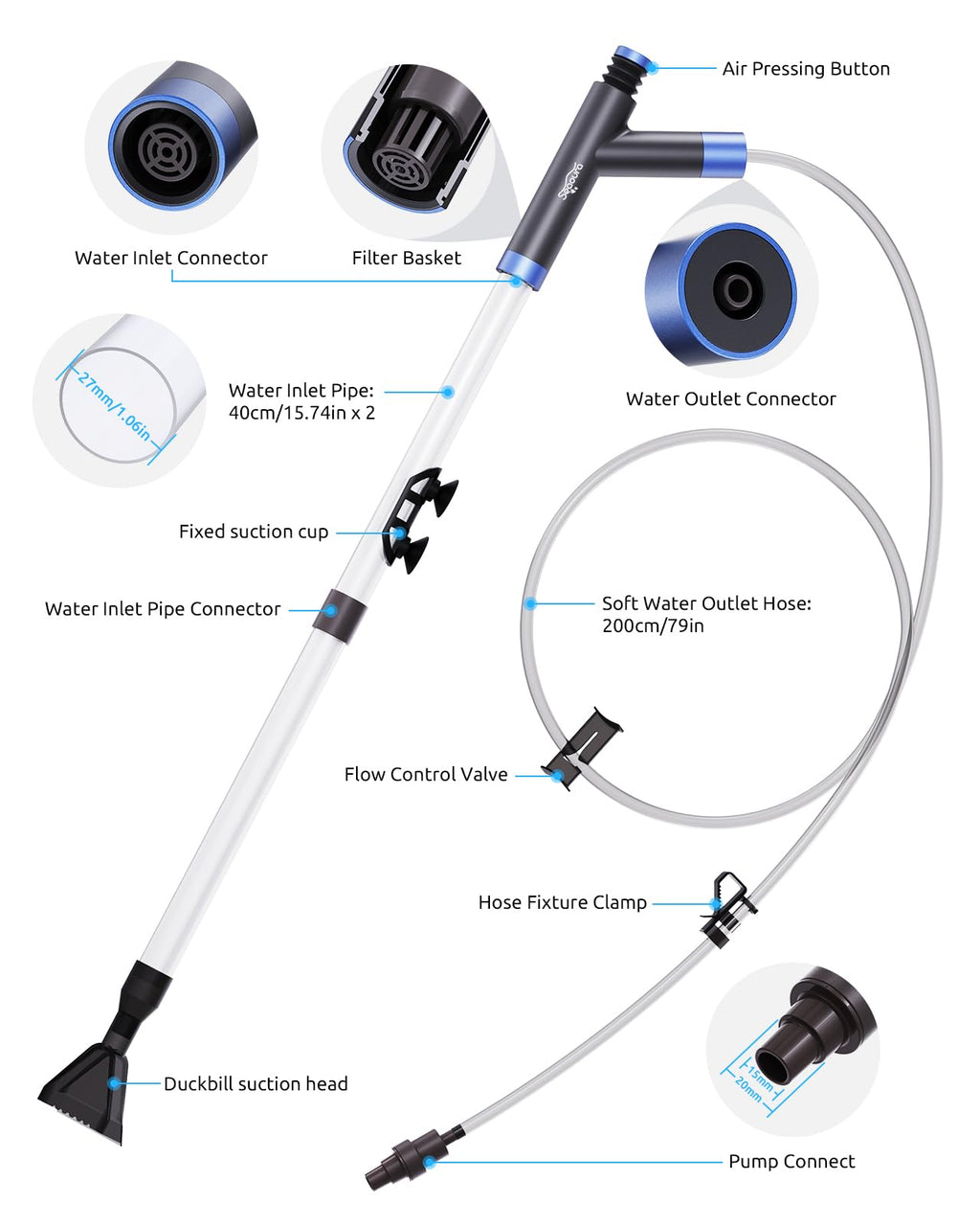 Aquarium Siphon Vacuum Cleaning Kit Z898265