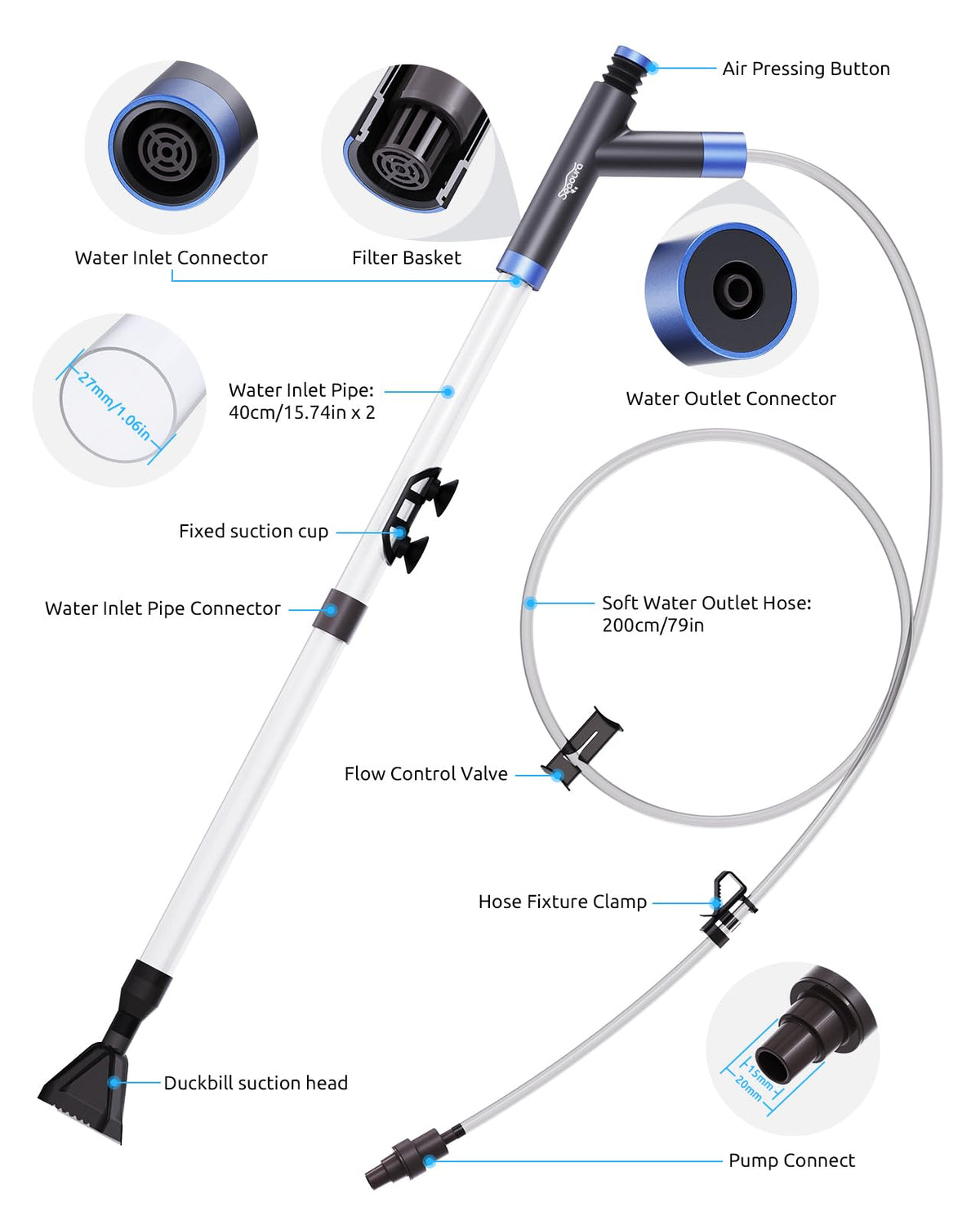 Aquarium Siphon Vacuum Cleaning Kit Z898265