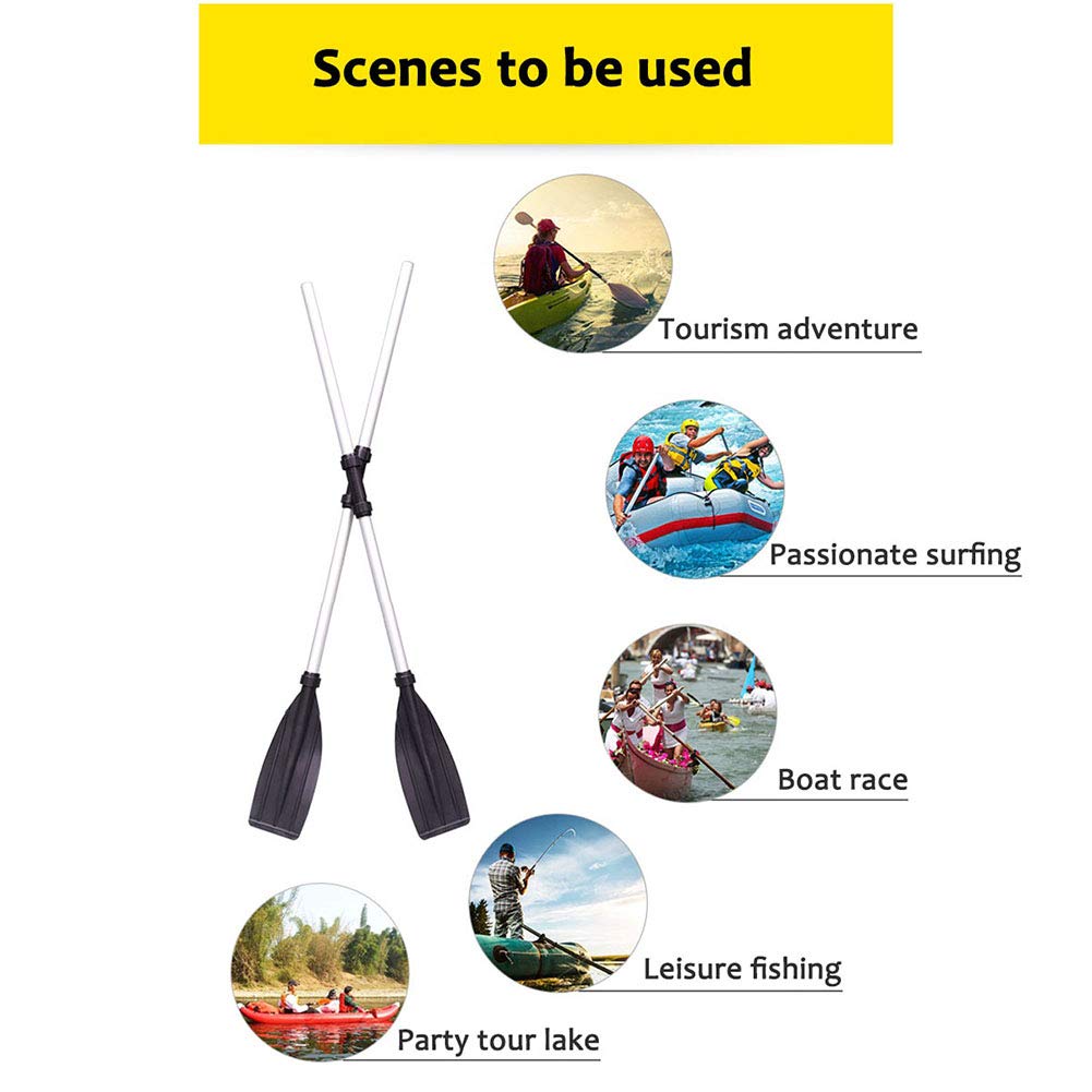 2 Pcs Aluminum Alloy Kayak Paddles 50 Inch V933