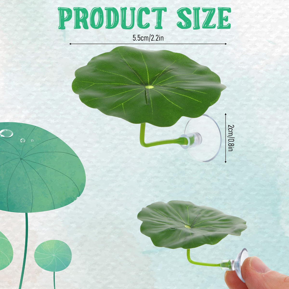 Betta Fish Leaf Hammock Suction Cup Aquarium Decor K77338