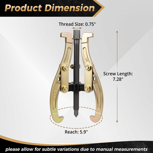 10 Inch 3 Jaw Puller with Reversible Jaws Y527168