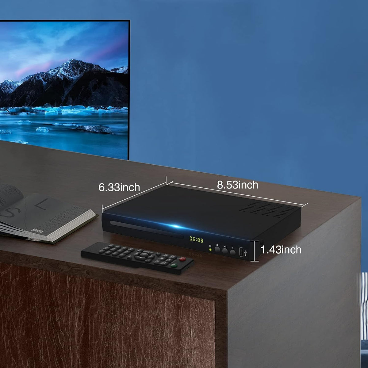 Blu Ray DVD Player 1080P Disc System with HDMI AV Cable P591841