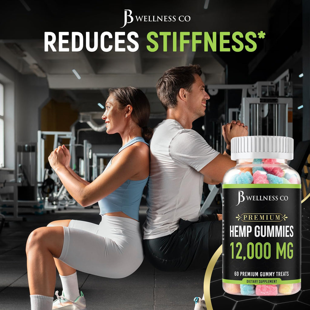 Hemp Gummies 12,000 Vitamins & Omega 3,6,9 120 Count Z389