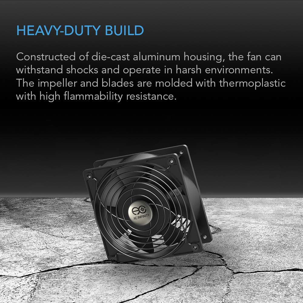Quiet Muffin Fan 5" 120V AC 120mm x 25mm V1412