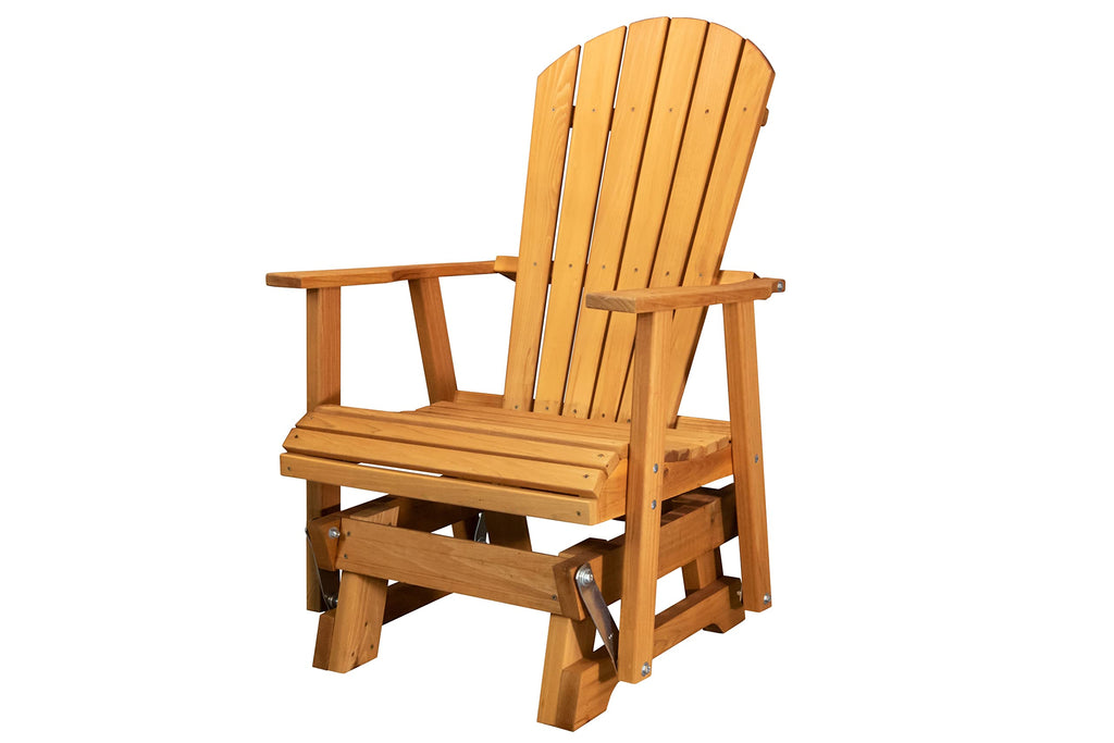 Cedar Fanback Adirondack-Style Glider E72013