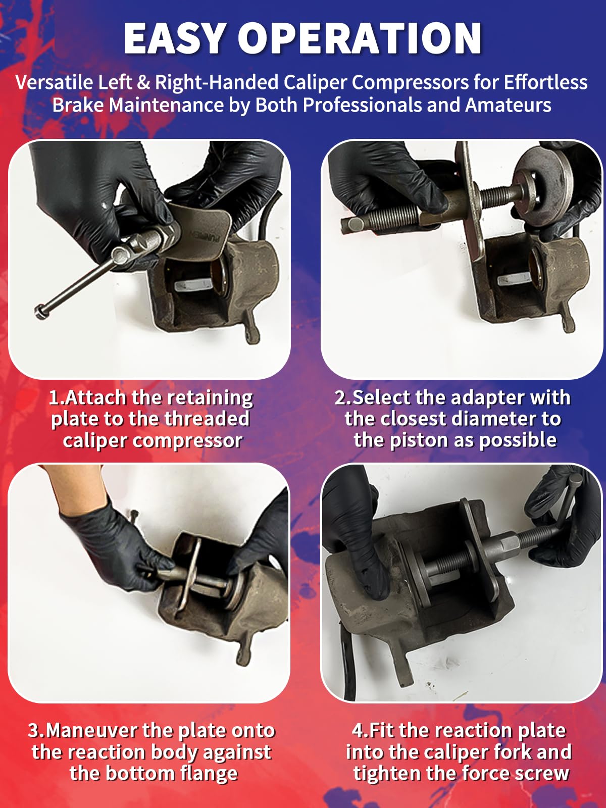 Heavy Duty Disc Brake Caliper Compression Tool V875197