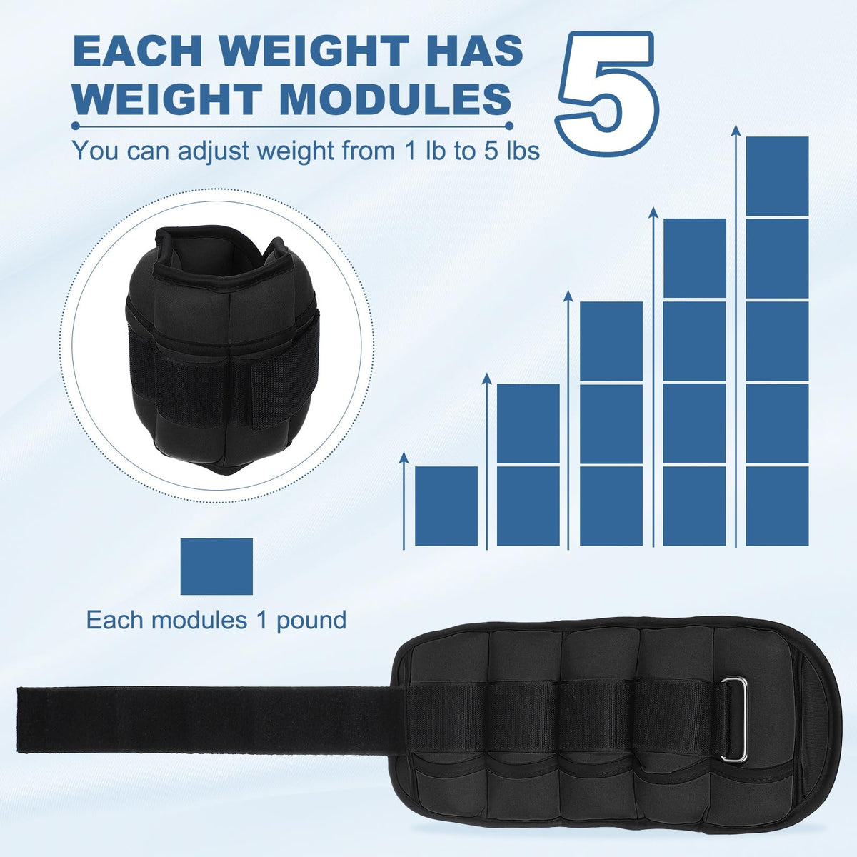 Adjustable Ankle Weights H7271