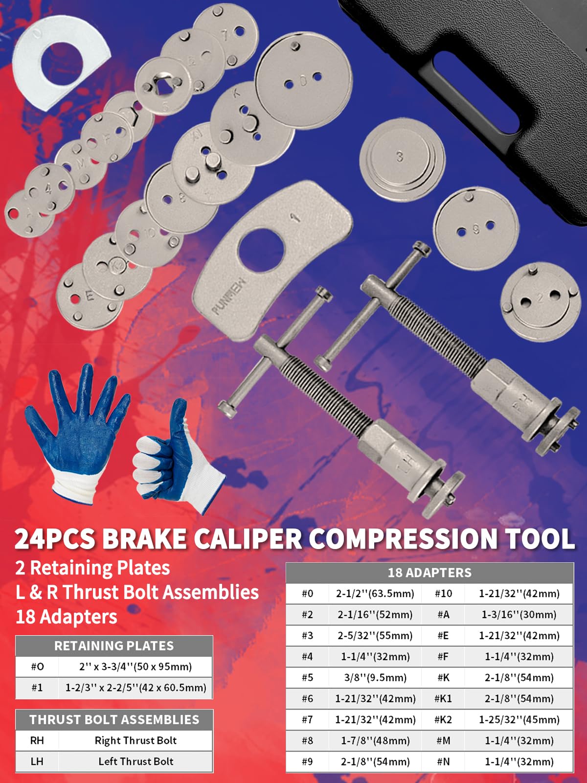 Heavy Duty Disc Brake Caliper Compression Tool V875197