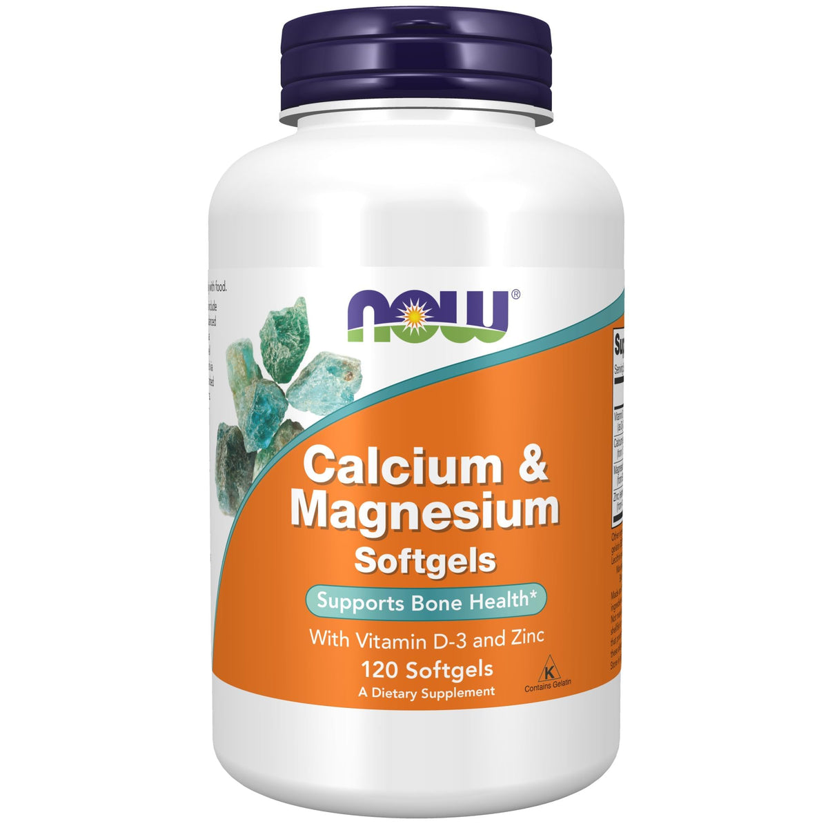 Calcium & Magnesium with D-3 & Zinc 120 Softgels U189