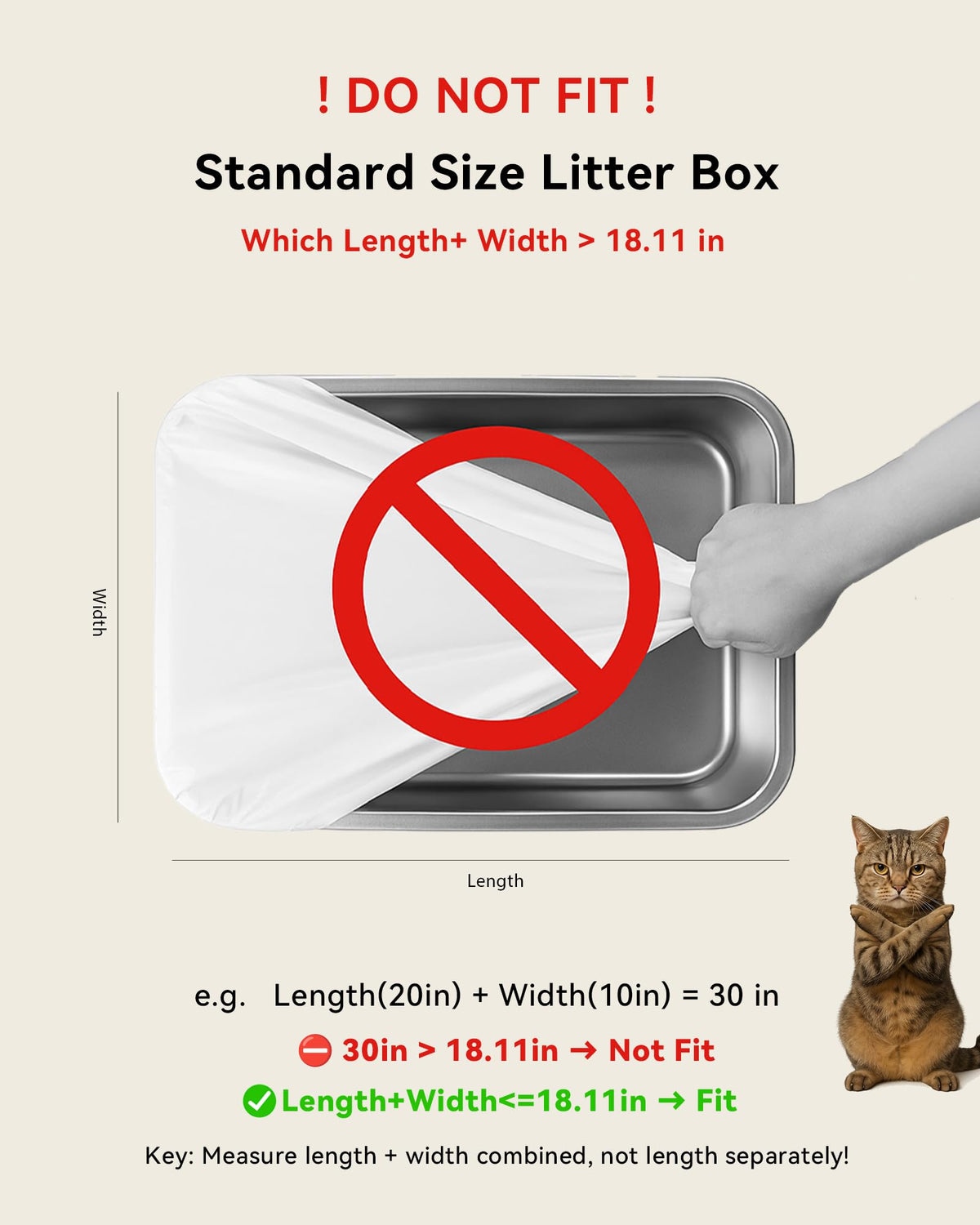 120 Count Drawstring Cat Litter Bags Y2509