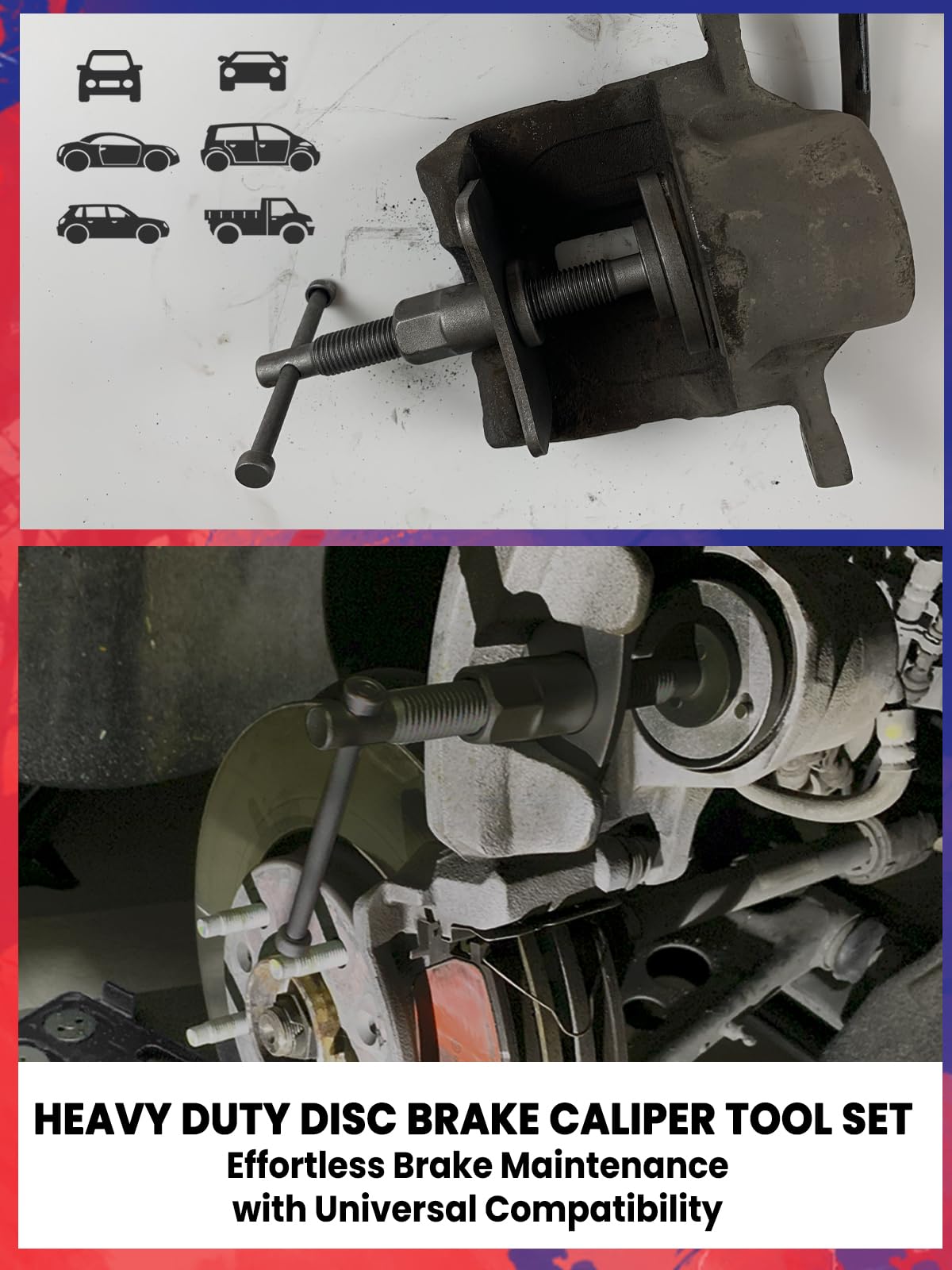 Heavy Duty Disc Brake Caliper Compression Tool V875197