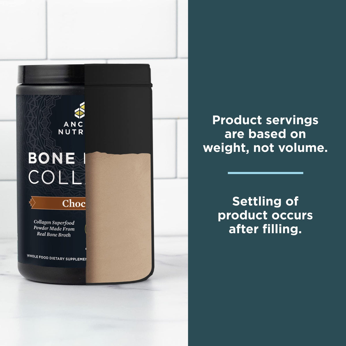 Hydrolyzed Bone Broth Collagen Peptides, Chocolate W502142