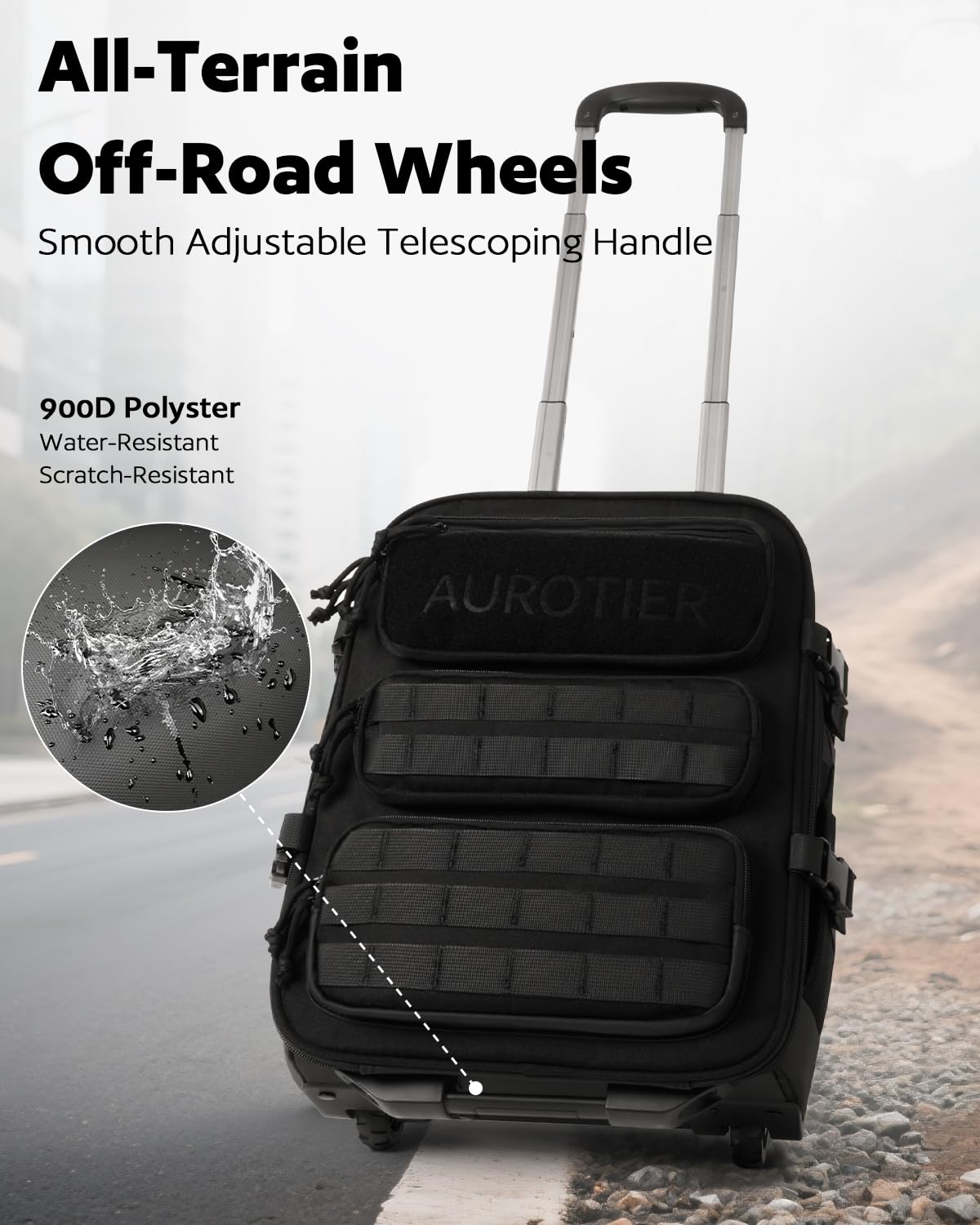 Rolling Wheeled Laptop Backpack S208