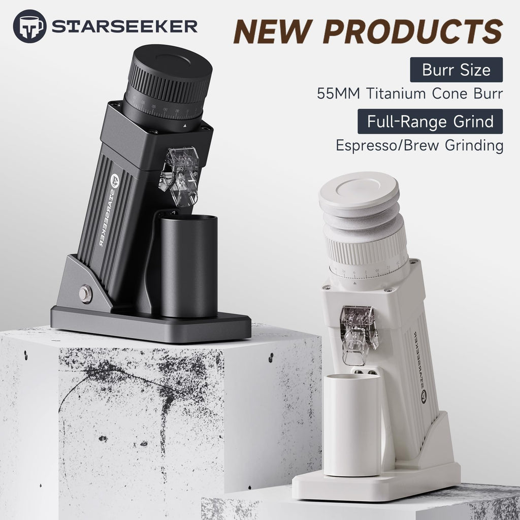 Electric Coffee Grinder with 55mm Titanium Conical Burr Q575