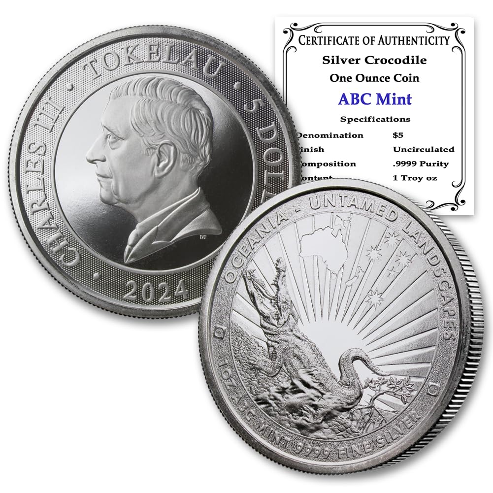 1 oz Silver Crocodile I736