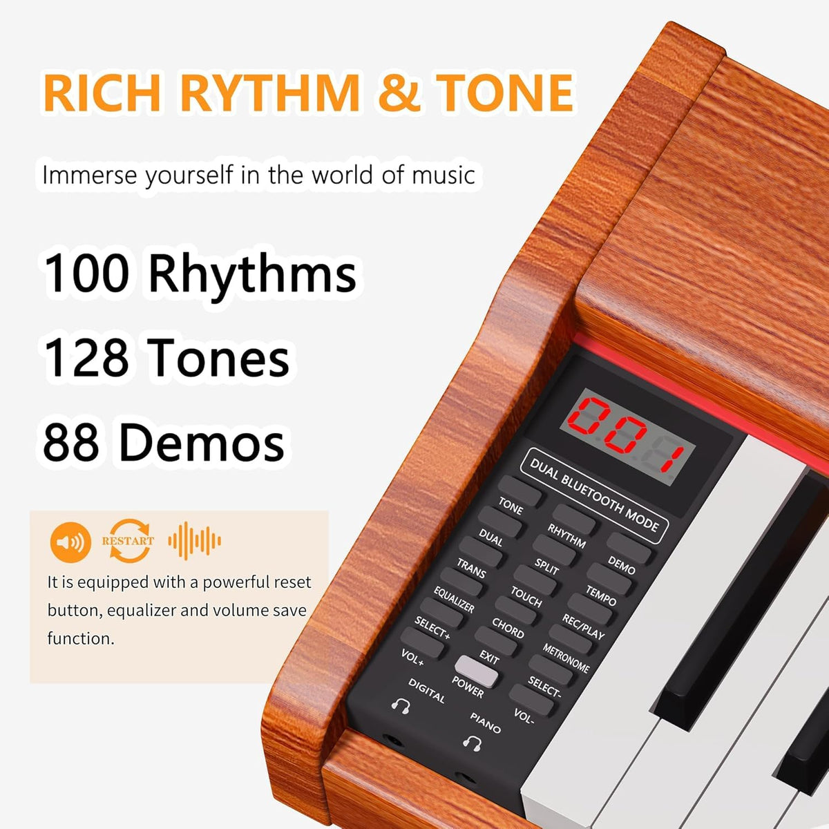 88-Key Fully Weighted Digital Piano E46518