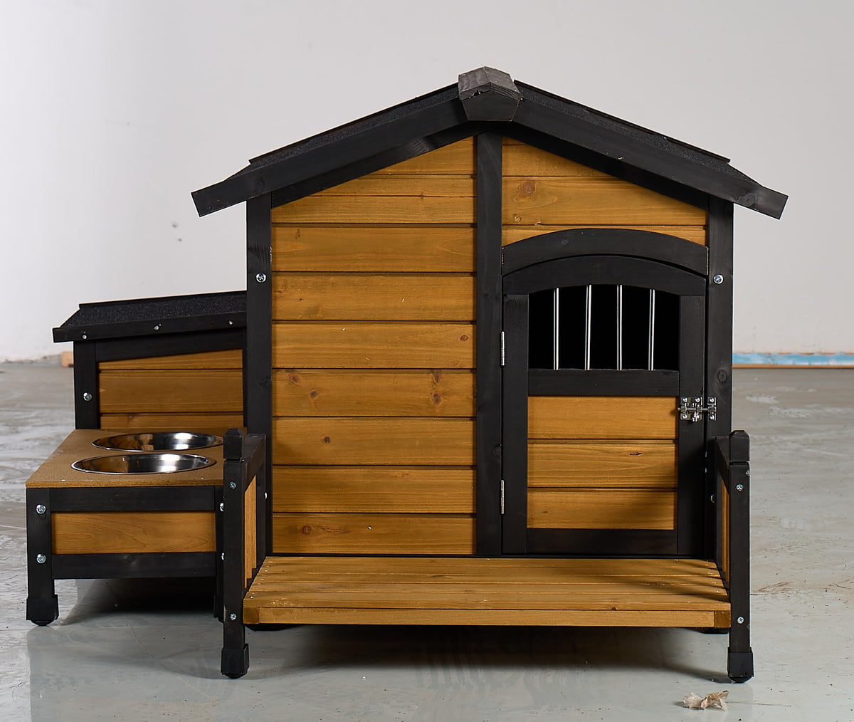 Large Wooden 2-Tier Rabbit Cage with Waterproof Roof S96029