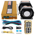 12V 400W 18 Tones Police Siren PA System with Horn Speaker & Remote Control W25130