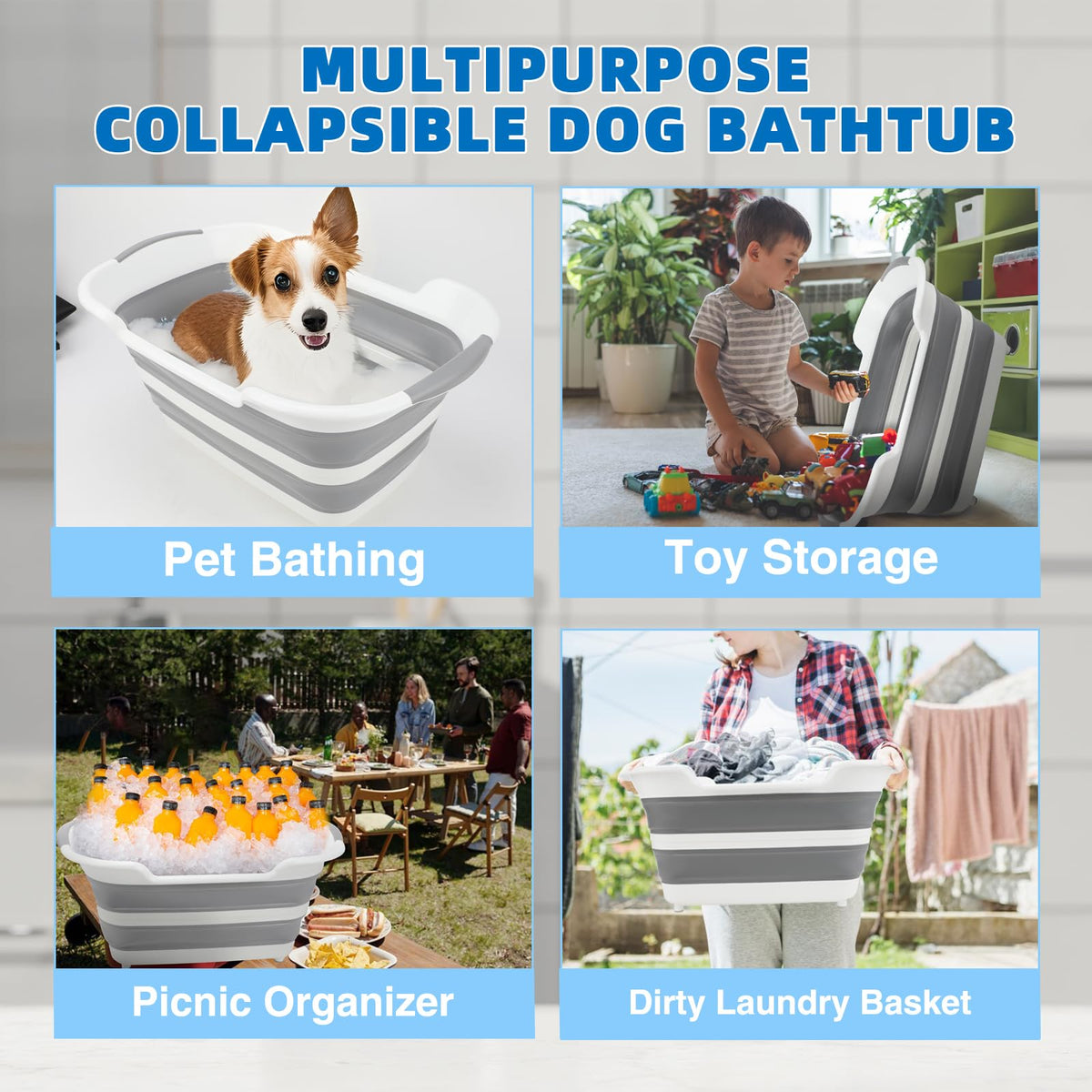 Collapsible Dog Bathtub M9921