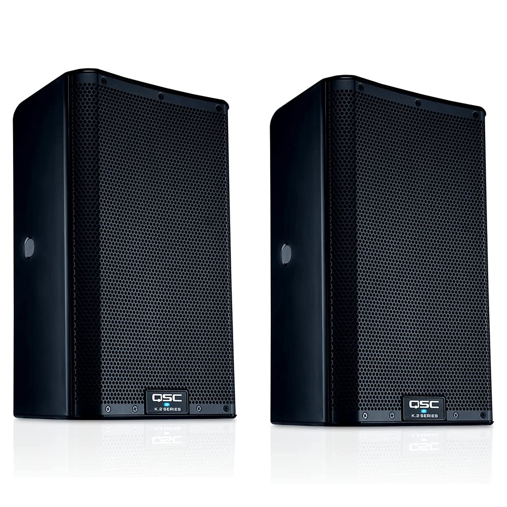 8" 2000W Powered Portable PA Speaker Pair A6576