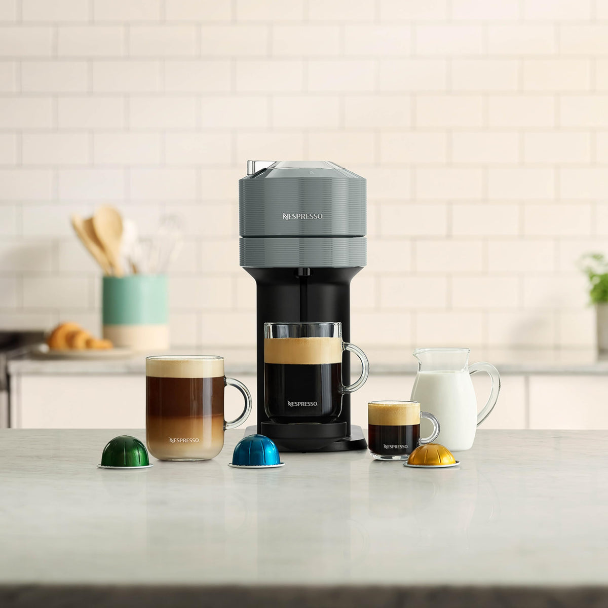 Light Grey Coffee & Espresso Maker N810226
