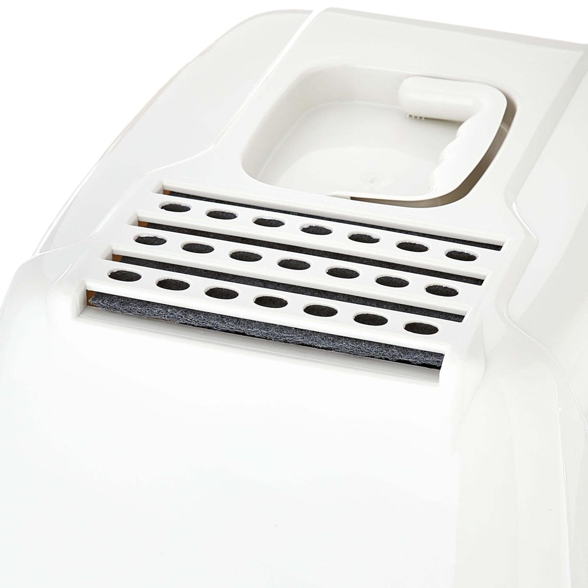 Blue Hooded Enclosed Cat Litter Box with Pan & Odor Filter Z748