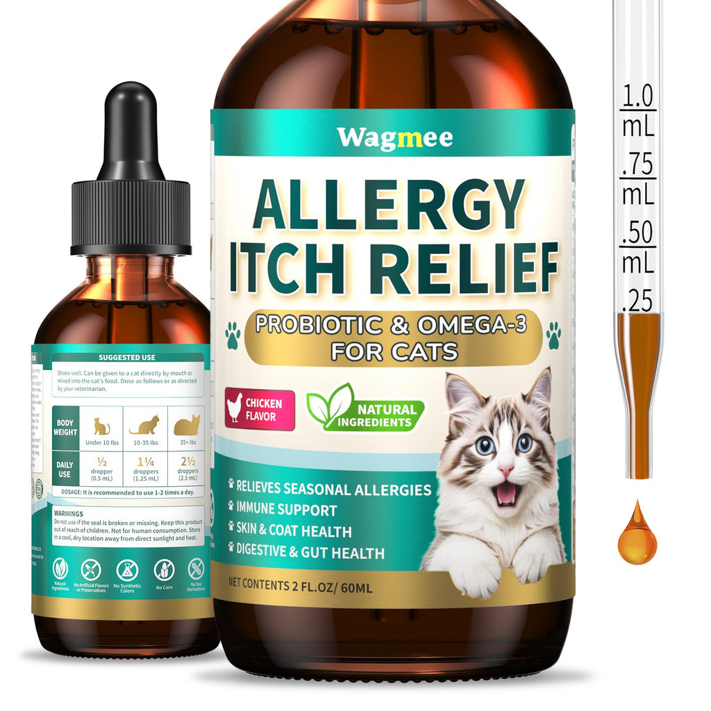 Omega 3 & Probiotic 60ml Allergy Relief for Cats J583984