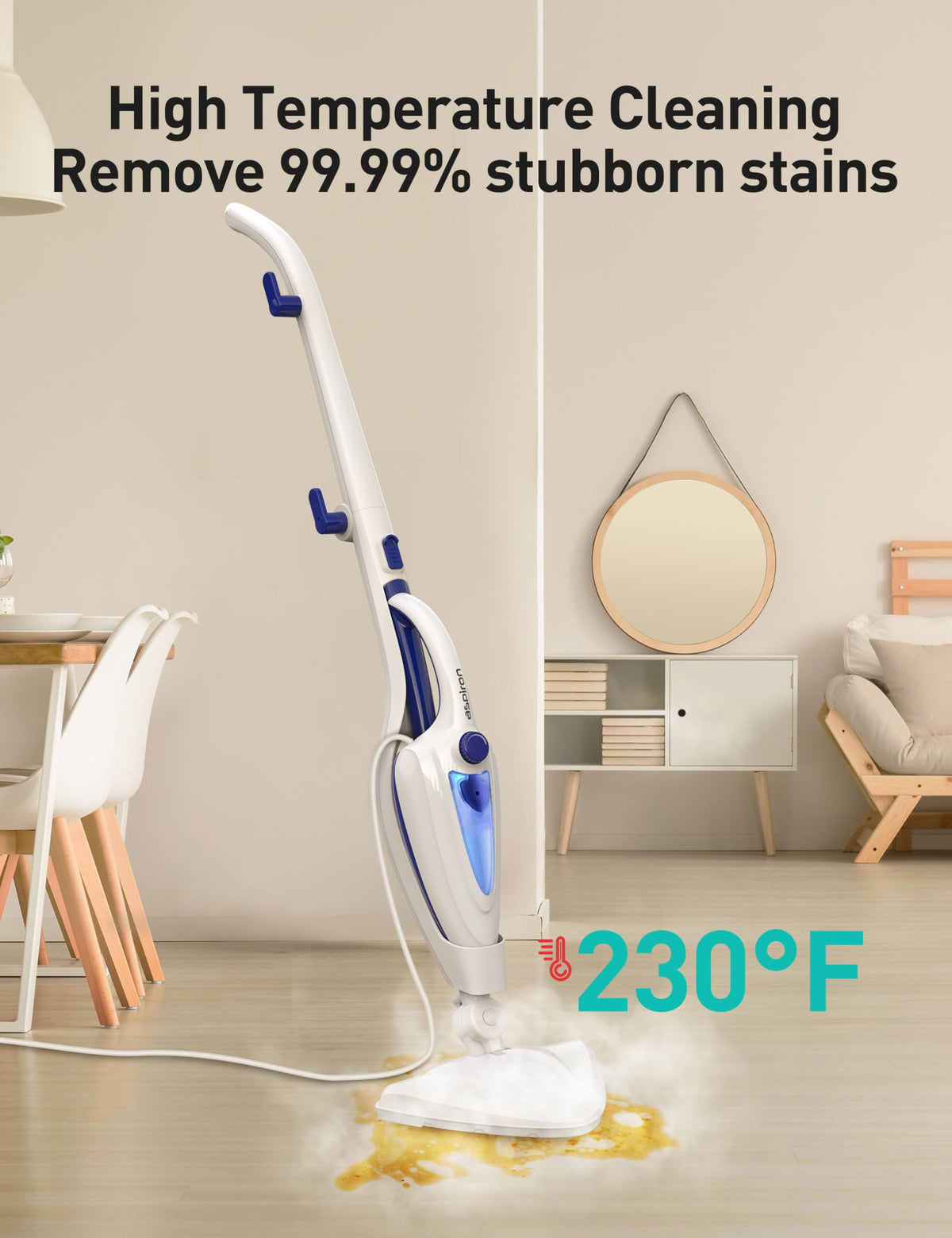 1500W Detachable Handheld Steam Mop O160