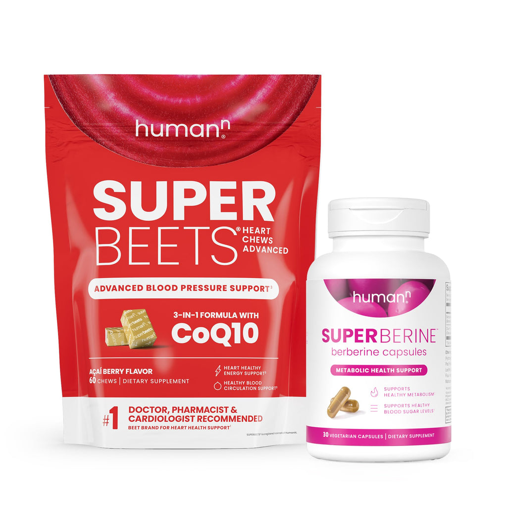 SuperBeets Heart Chews & SuperBerine Capsules S396818