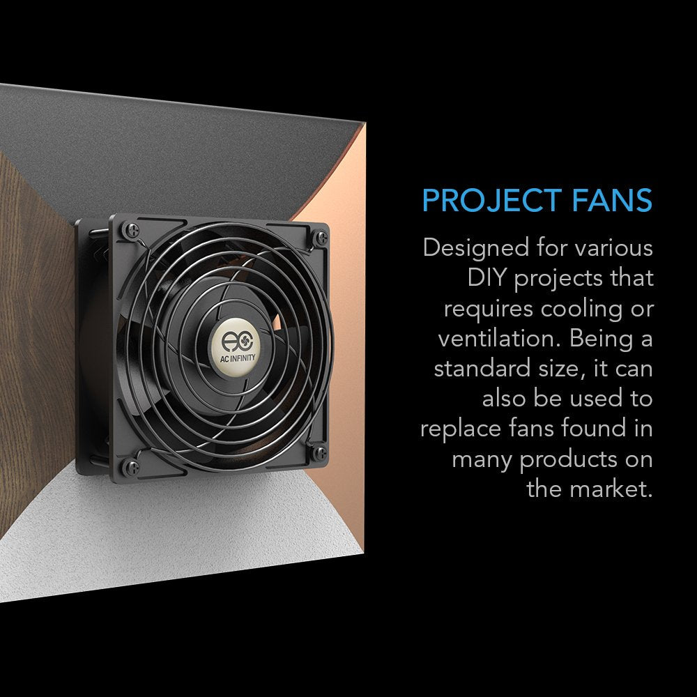 Quiet Muffin Fan 5" 120V AC 120mm x 25mm V1412