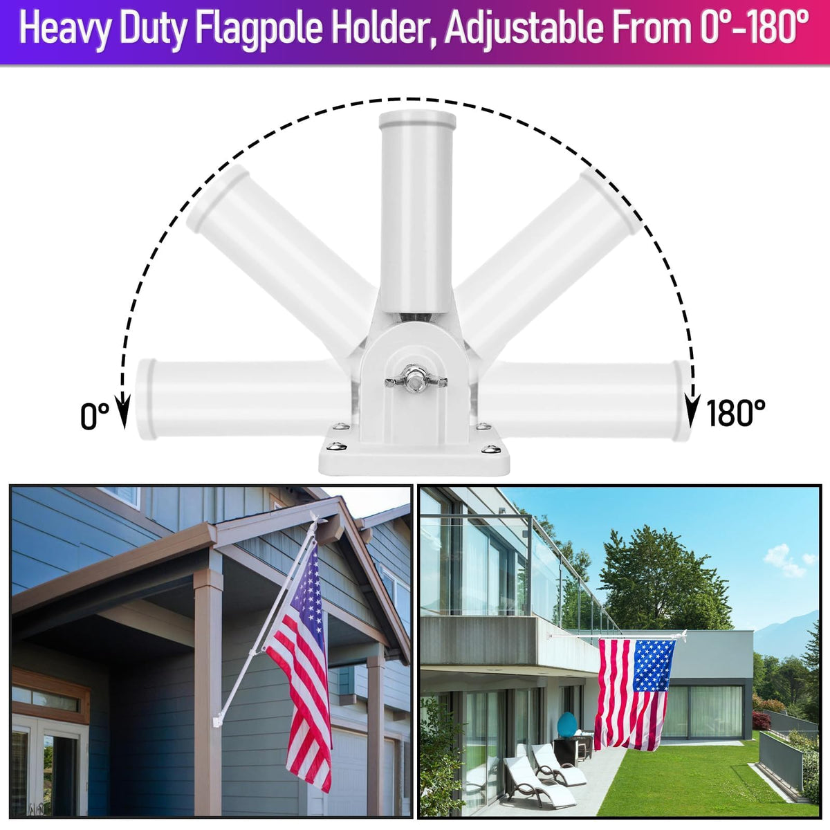 6FT Stainless Steel Flagpole Kit O141601