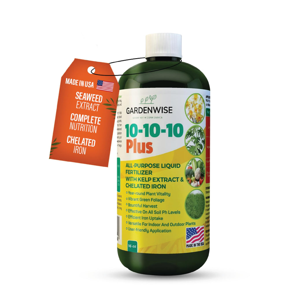 10-10-10 All Purpose Liquid Fertilizer with Seaweed Kelp & Iron 16 oz L42950