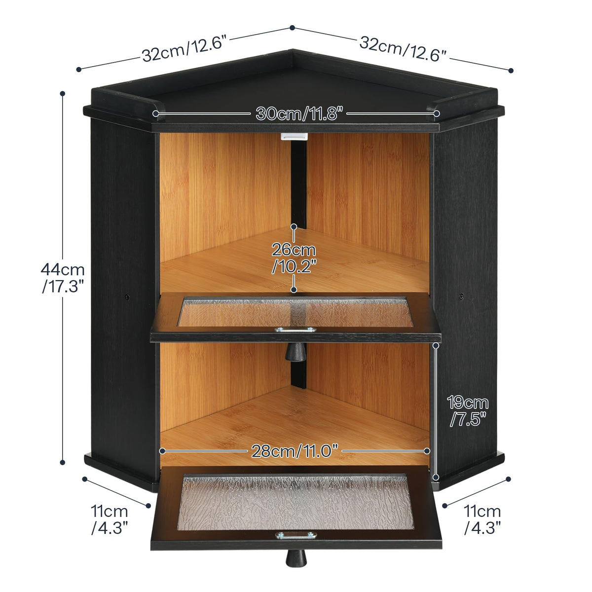 2-Tier Bamboo Bread Box O899