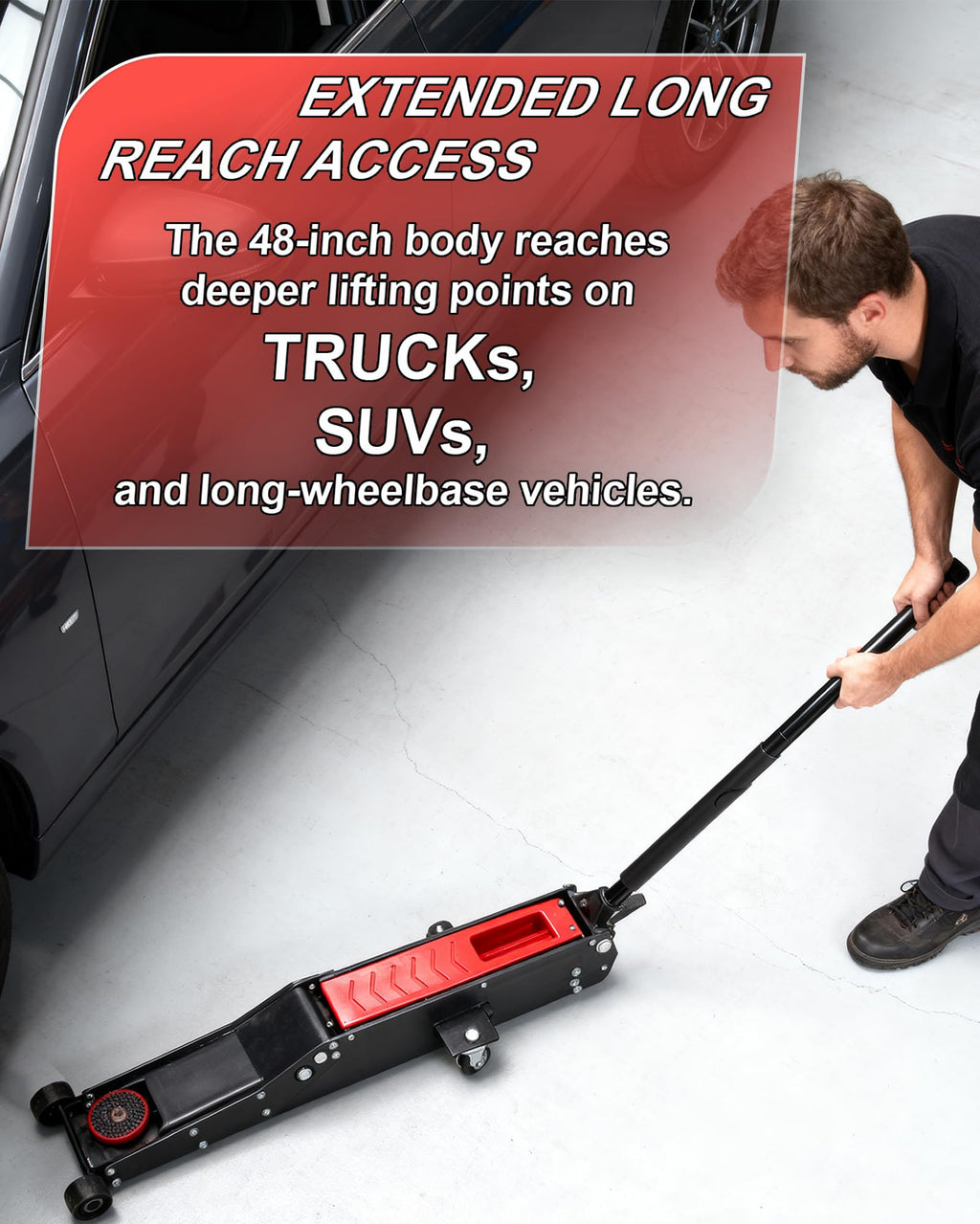 3 Ton Low Profile Floor Jack with Foot Pedal Z4136