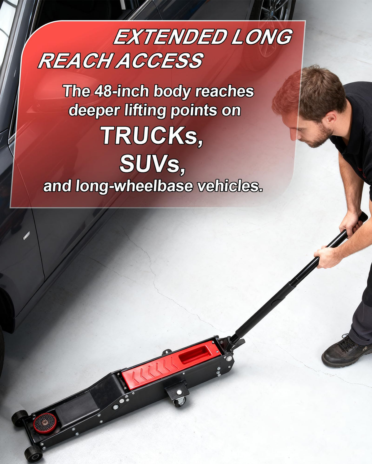 3 Ton Low Profile Floor Jack with Foot Pedal Z4136
